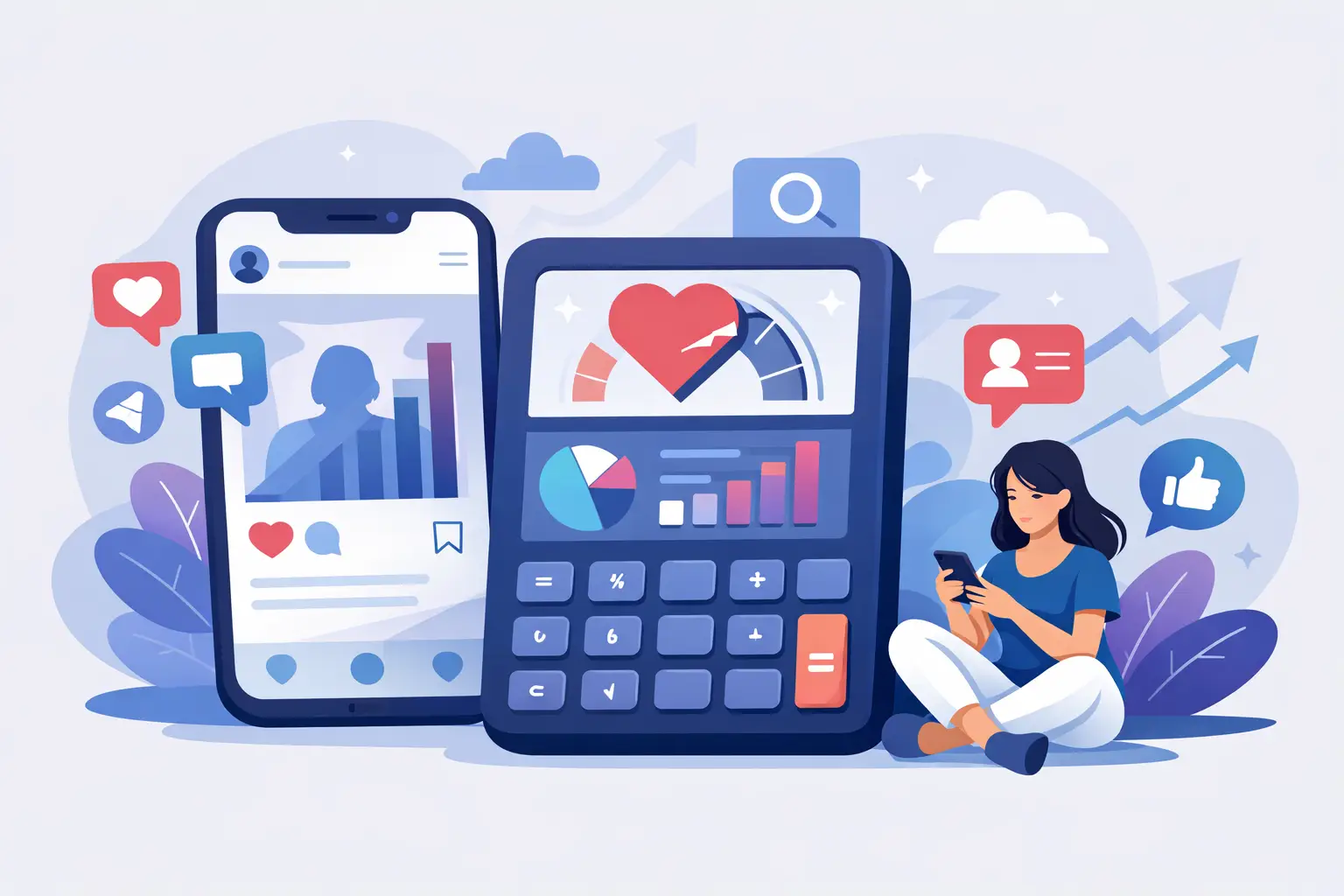 Calculadora de engajamento no Instagram