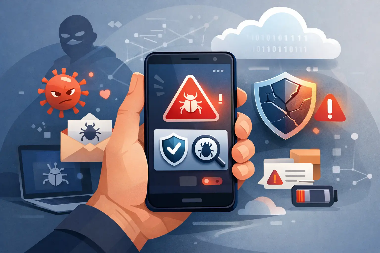 Como saber se o celular está com vírus