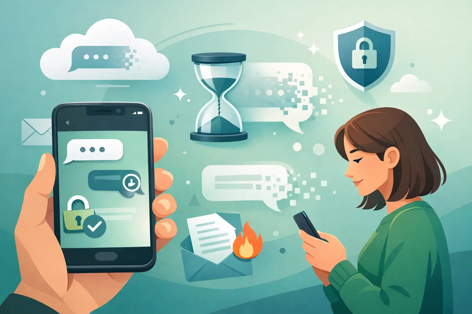 Guia de mensagens temporárias no WhatsApp
