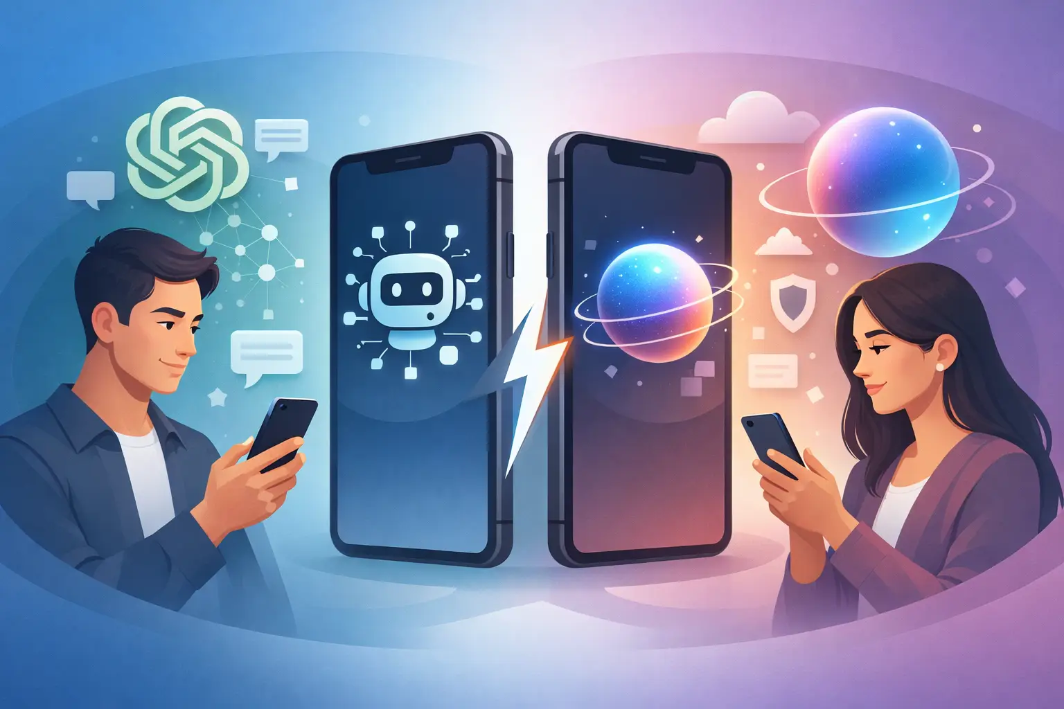 ChatGPT versus Gemini para usar no celular